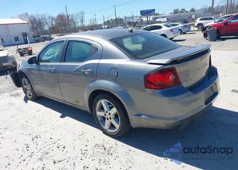 2012 Dodge Avenger Sxt Plus из США, поврежденный, VIN 1C3CDZEG9CN329514